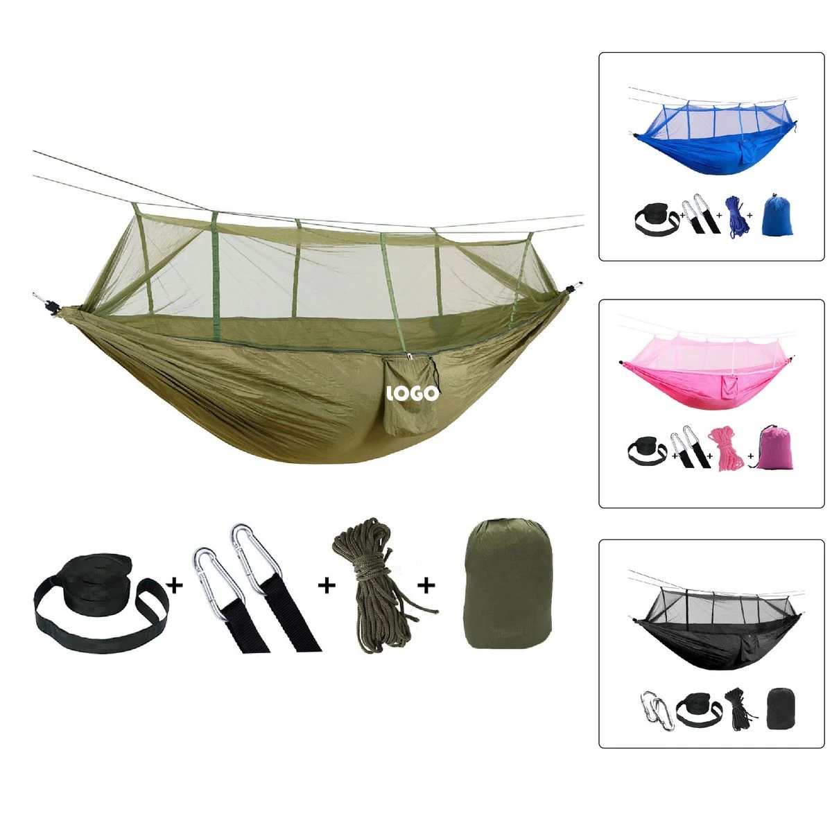 Portable Outdoor Camping Hammock With Mosquito Net 1