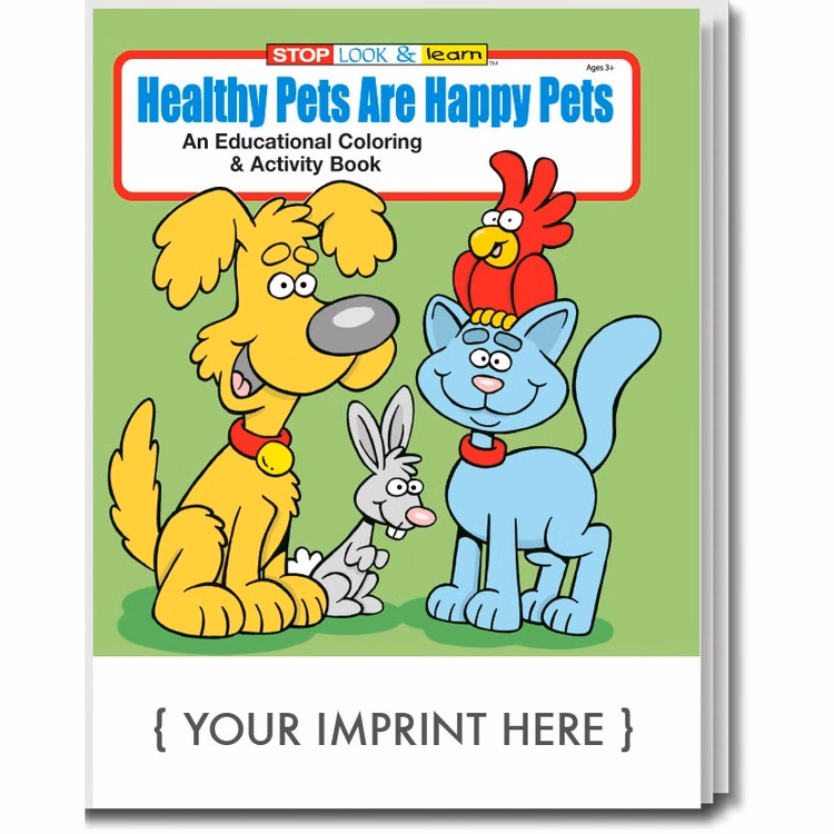 COLORING BOOK - Healthy Pets are Happy Pets Coloring & Activity Book