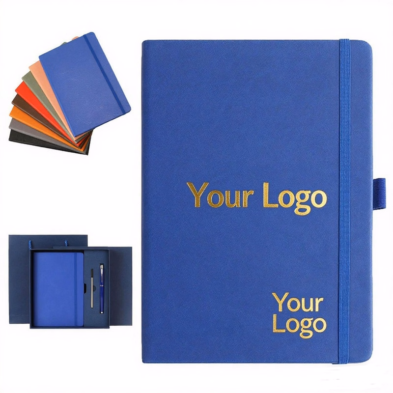 Banded Notebook With Custom Logo Space