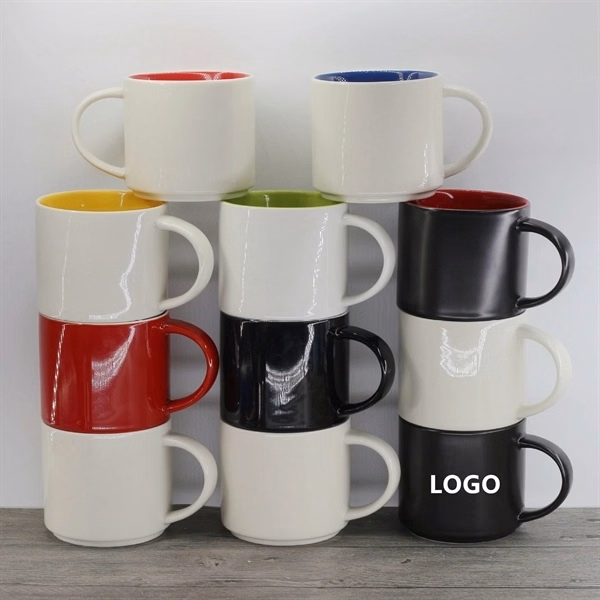 14oz Ceramic Stacked Mug