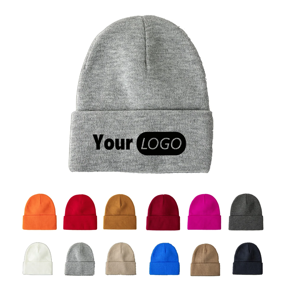 Unisex Knit Beanie Hat 1