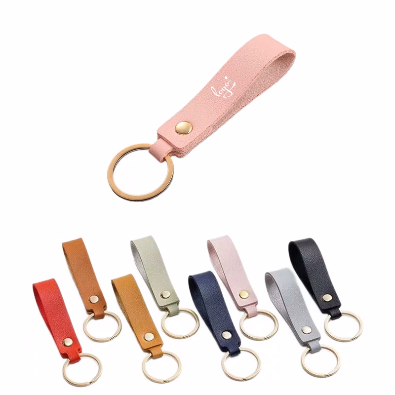 Personalized Leather Key Ring