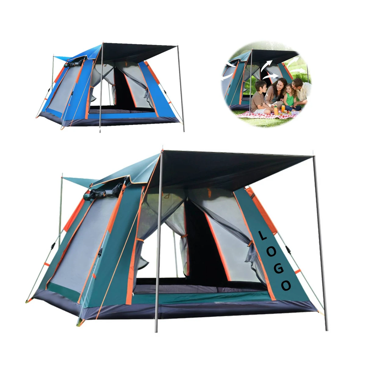 Quick Open Rainproof Camping Tent 1