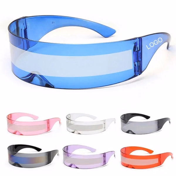 Futuristic Cyclops Cyberpunk Visor Sunglasses