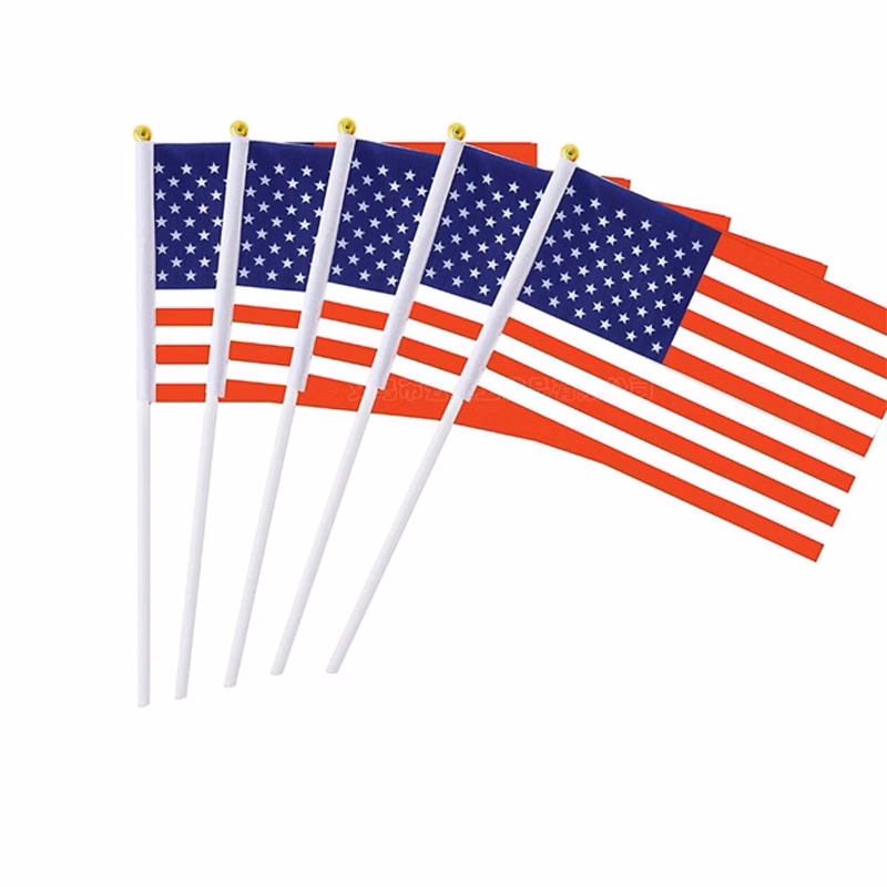 Handheld Waving USA Flag