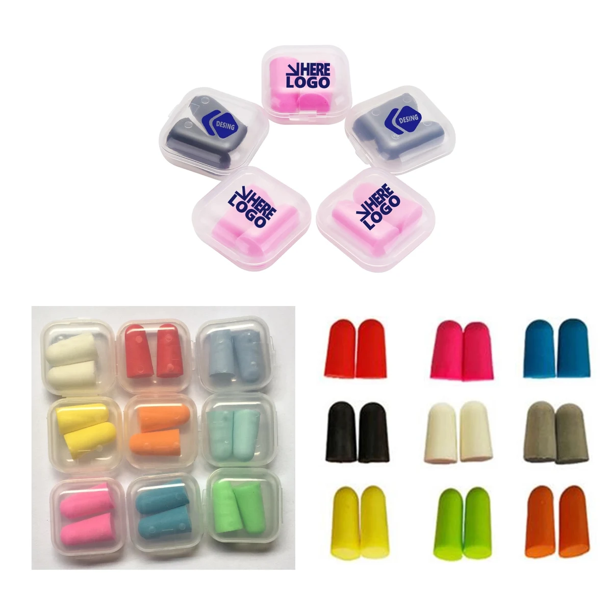 Soft Foam Ear Plugs In Case 1