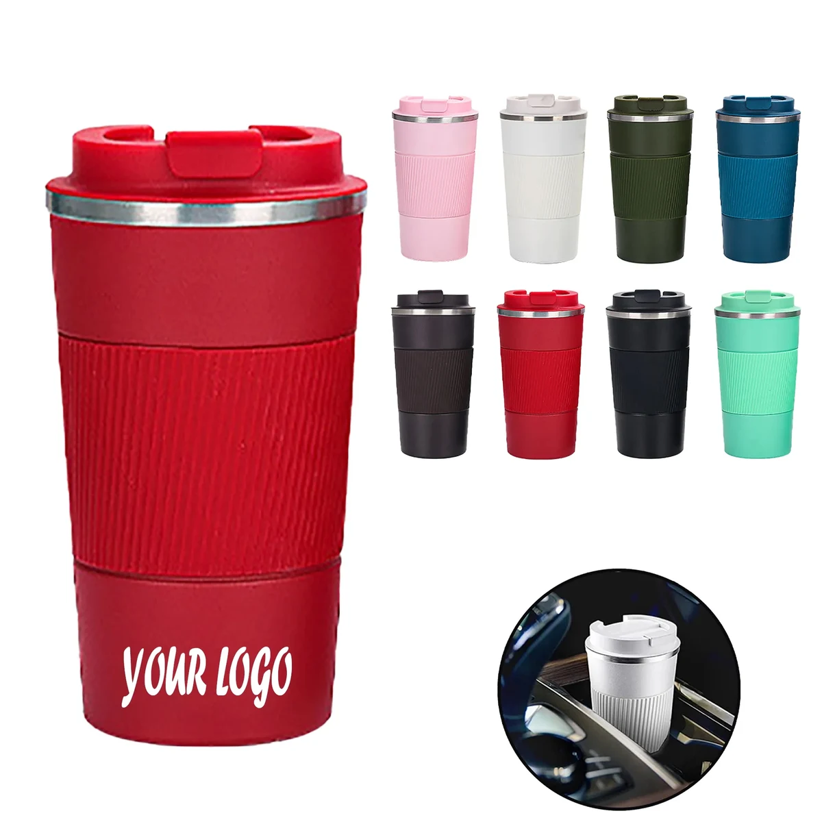 17 oz Travel Coffee Mug Non-Slip Insulated Cup 1