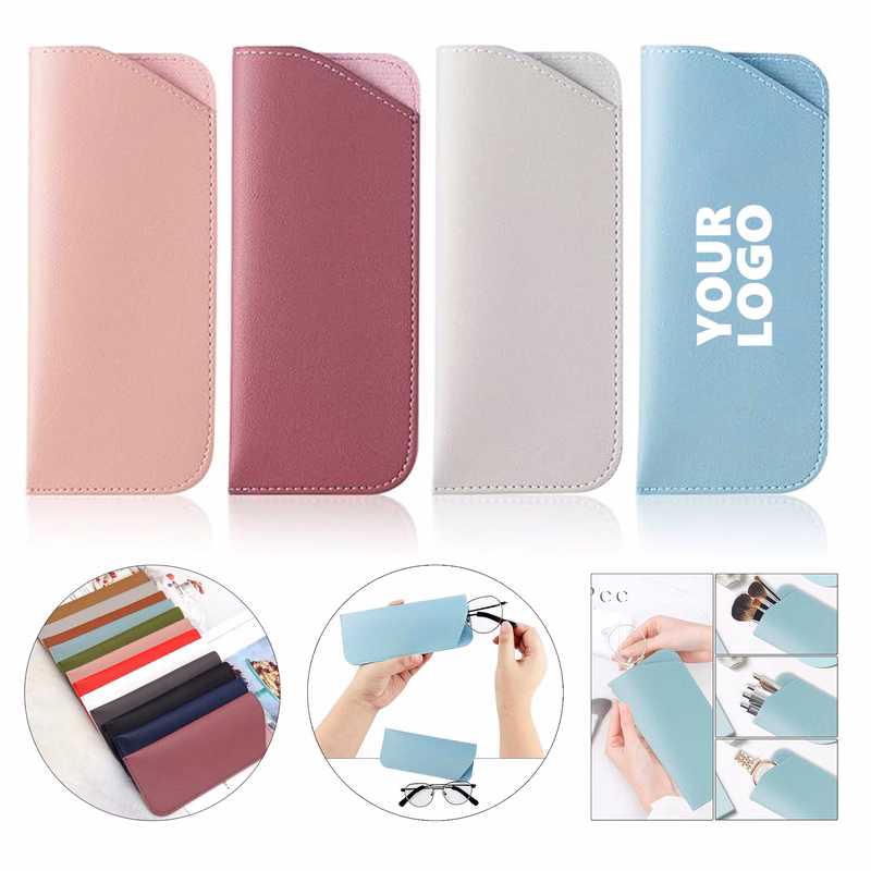 Portable PU Eyeglass Pouch