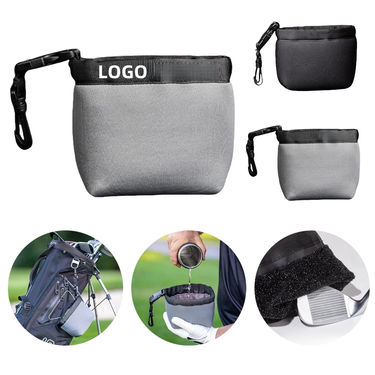 Golf Club And Golf Ball Cleaning Pouch 1