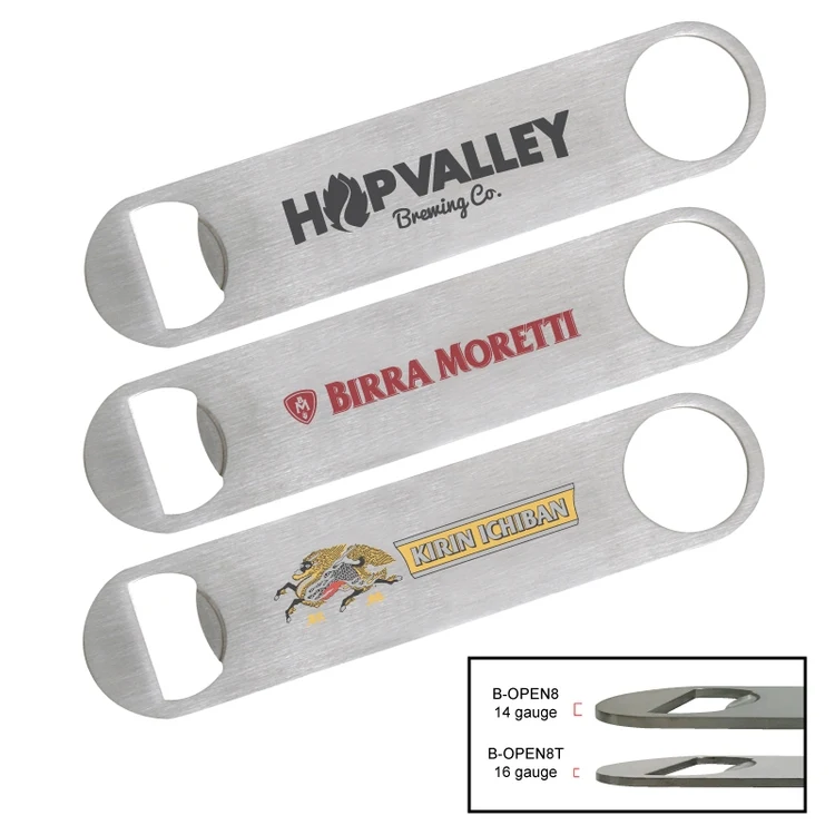 Thin Paddle Style Stainless Steel Bottle Opener 1
