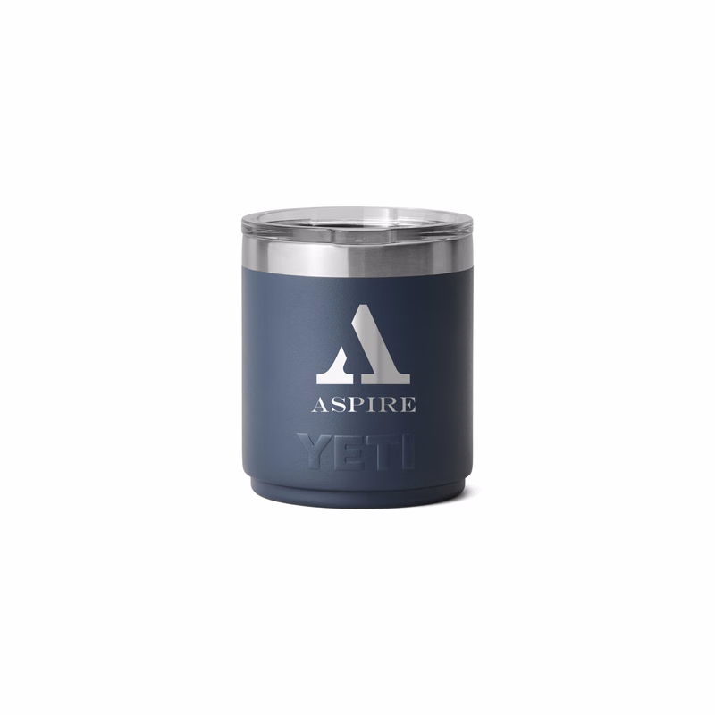 Rambler® 10 oz Stackable Lowball with MagSlider™ Lid