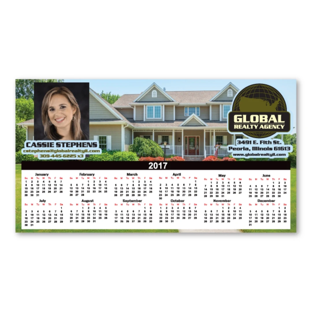 Realty Calendar Magnet - 5.5" x 3" - 30 mil - Outdoor Safe 1