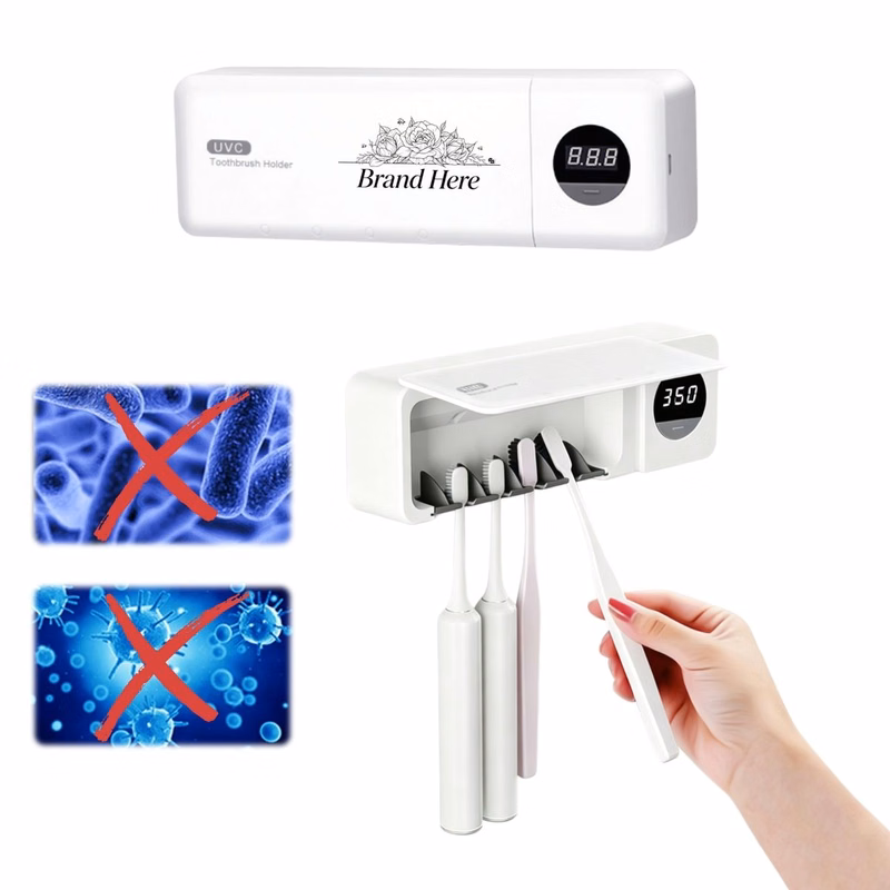 UV Sanitizer Toothbrush Holder Wall Mounted