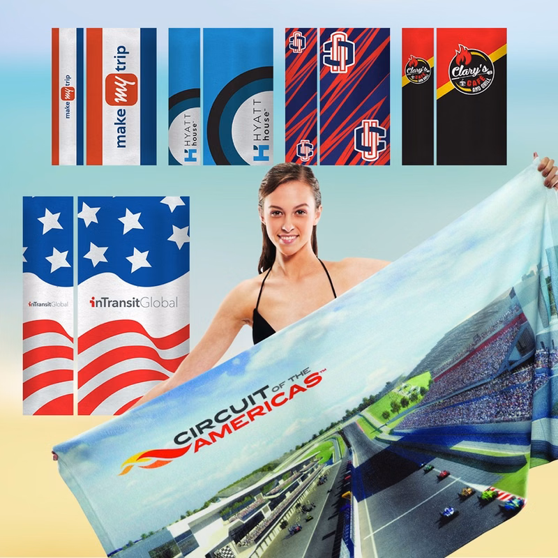 Small Full Color Beach Towel