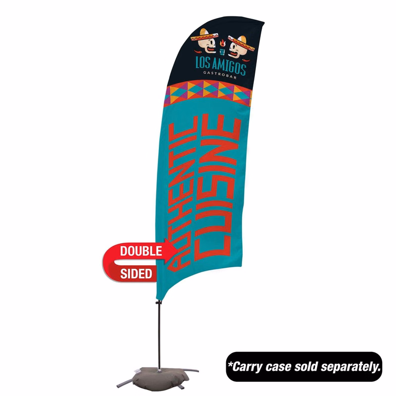 10.5' Value Razor Sail Sign Kit (Double-Sided with Cross Base)