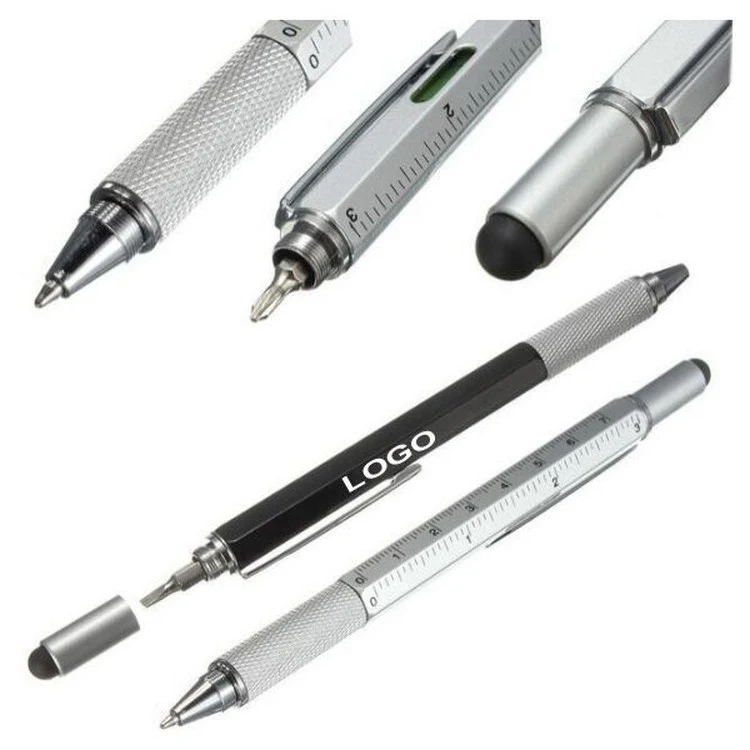 Multifunction Ballpoint Pen with Ruler and Touch Screen Pen 1