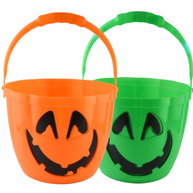 Halloween Pumpkin Bucket With Led Light