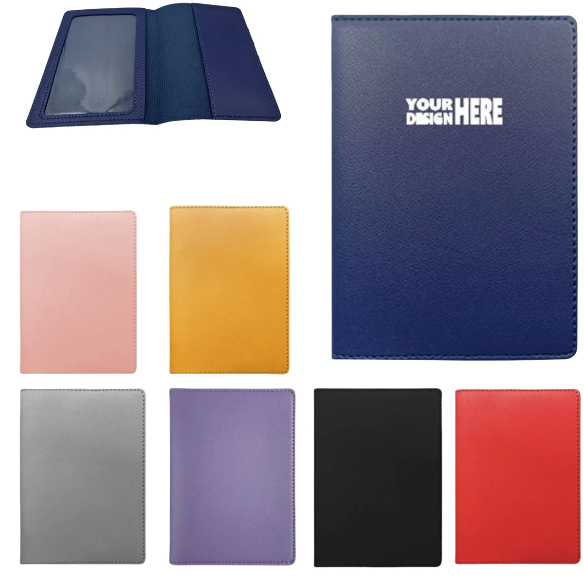 PU Leather Passport Holder with Card Slots 1
