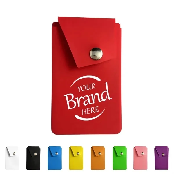 Custom Food Grade Silicone Phone Wallet Stand Pocket 3.74 inch — Multi Function 1