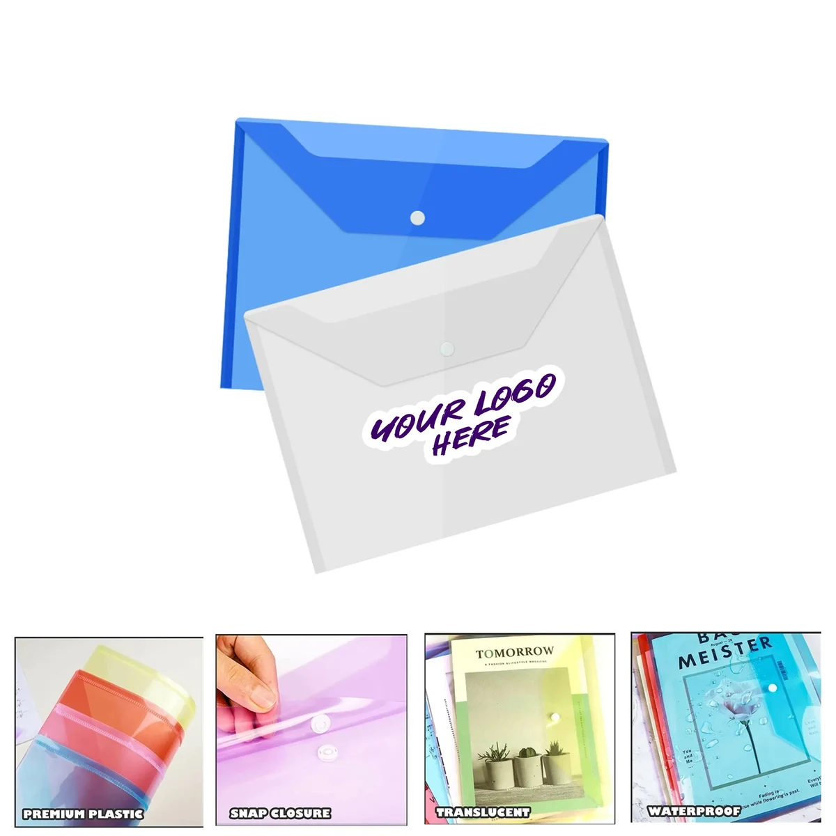 A4 Plastic Envelope Document Folder 1