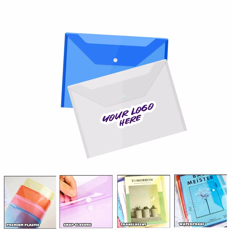 A4 Plastic Envelope Document Folder