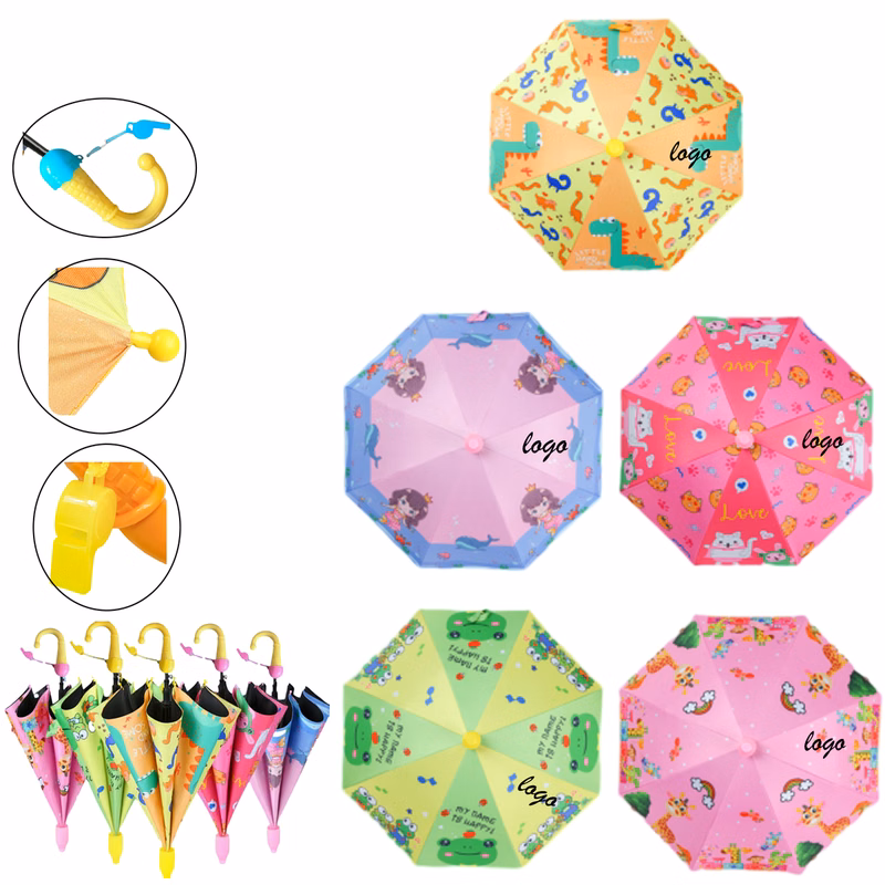 Children's umbrella with retractable waterproof cover
