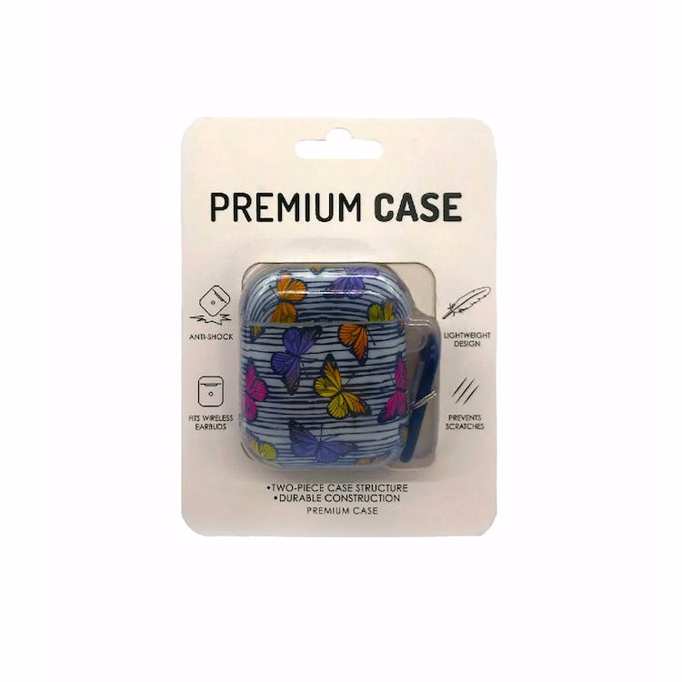 Wireless Earbuds Protective Case - Butterflies Anti-Shock