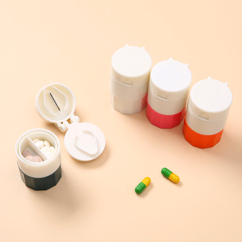 4 in 1 Pill Box with Cutter Grinder Cup
