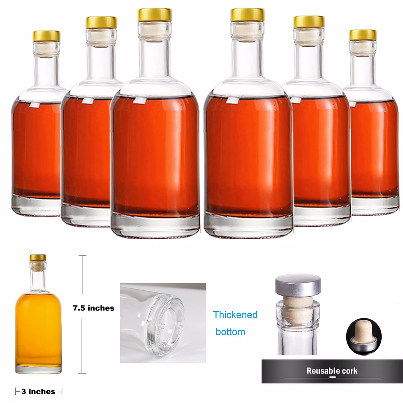 12oz Clear Glass Bottle