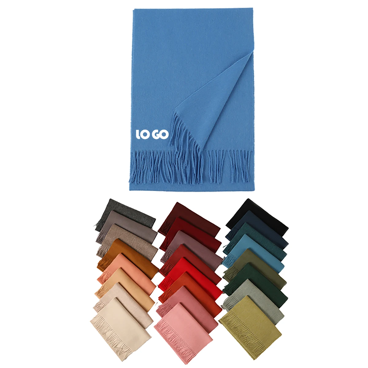Women Winter Soft Cashmere Feel Scarf 1