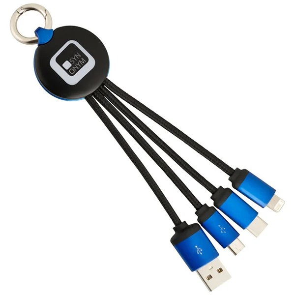 LED Logo Multi-port Charging Cable 1