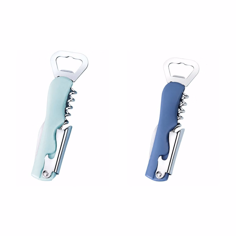 Compact Four-Function Beverage Opener