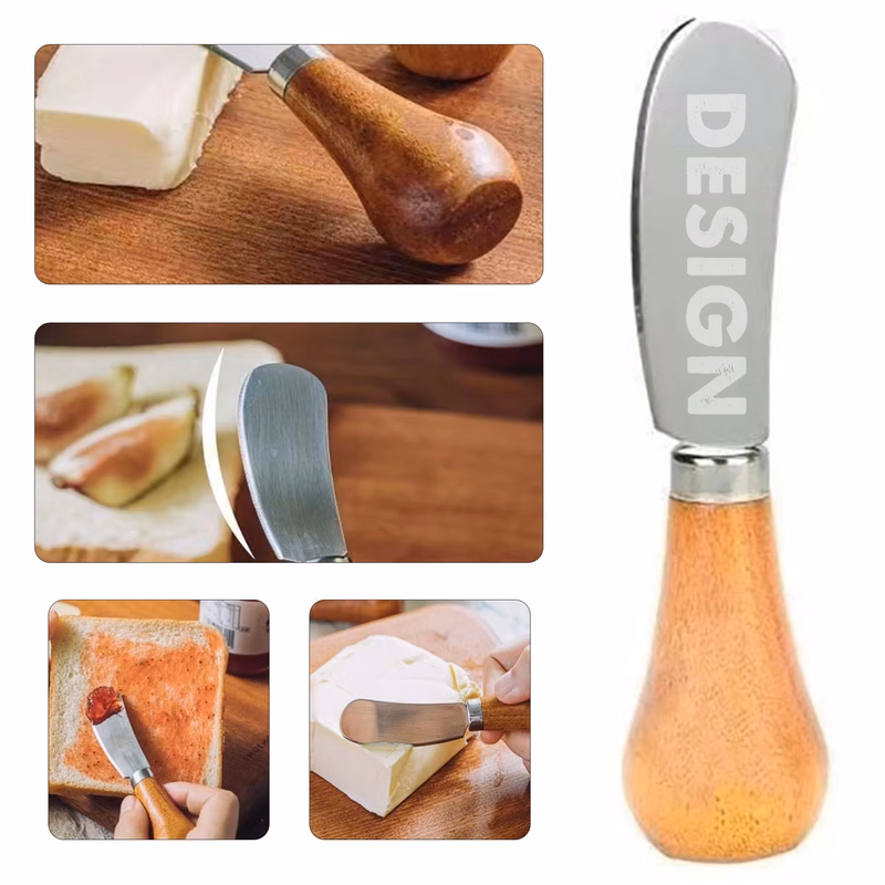 Wooden Handle Butter Spreader Knife