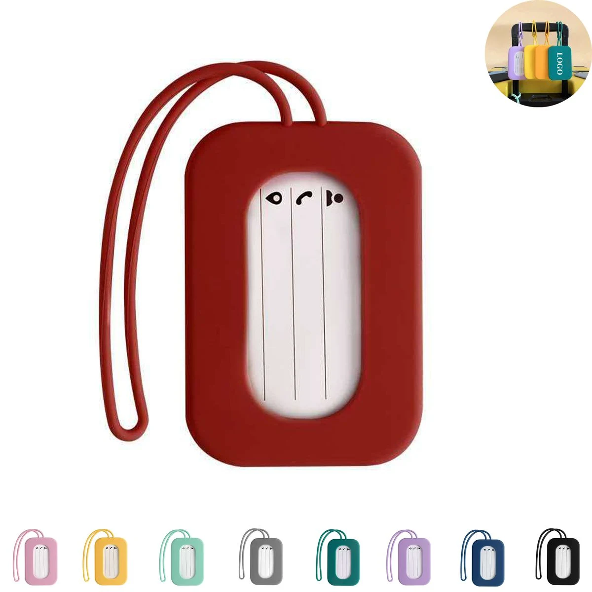 Silicone Lugage Tag with Name 1