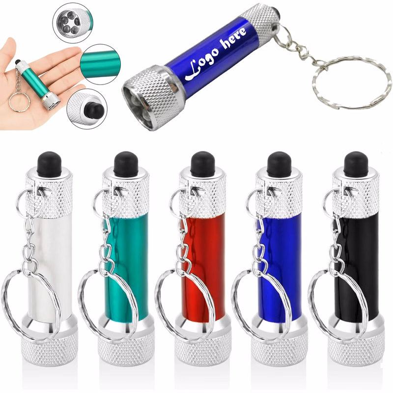 Mini 5 Bulb Led Flashlight Keychain Portable