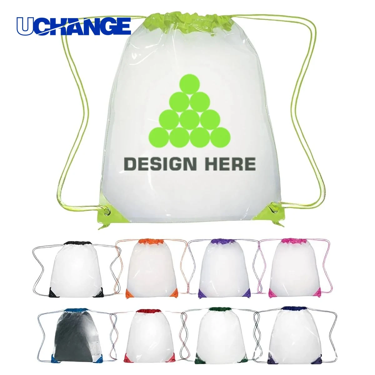 PVC Drawstring Backpack Organizer 12" x 12" 1