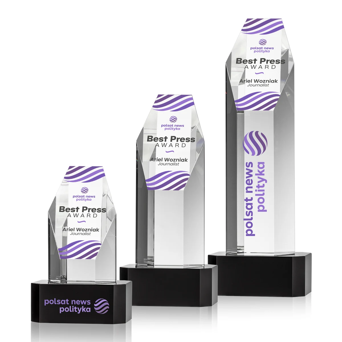 Ashford VividPrint™ Award on Base - Black 1
