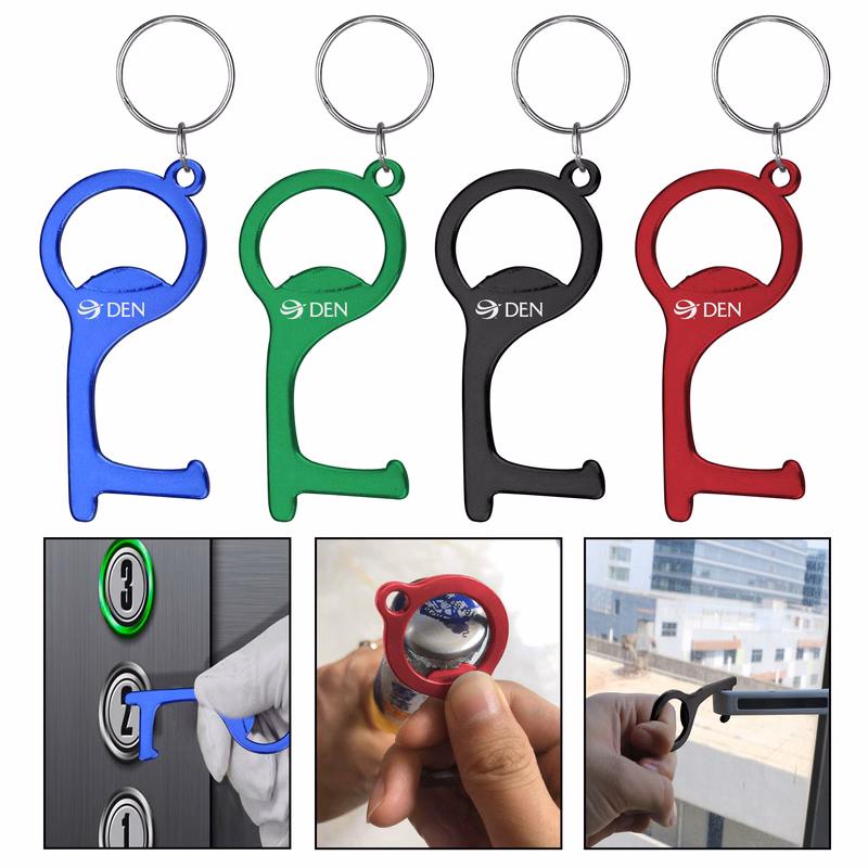 PPE Hygiene Door Opener Closer No-Touch w/ Key Chain