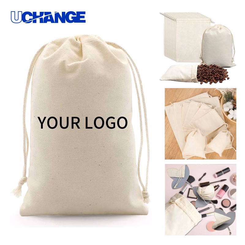 Cotton Drawstring Pouch Case