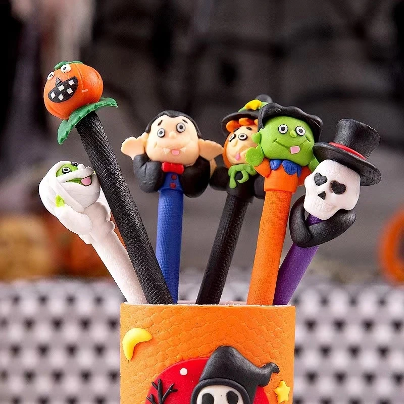 Halloween Pumpkin Witch Skull Heads Ghost Pen 1