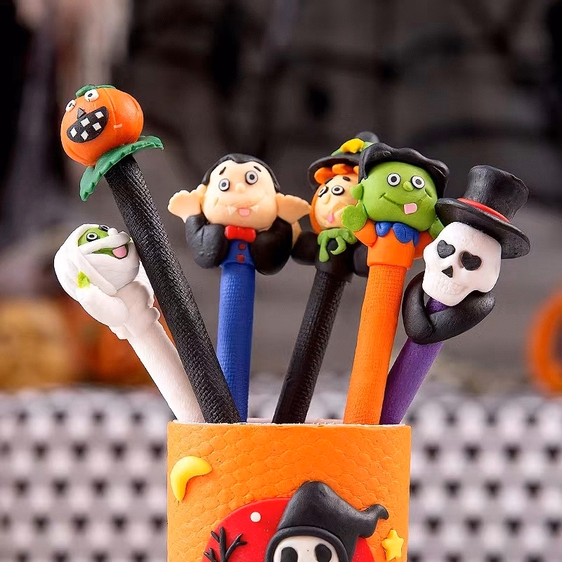 Halloween Pumpkin Witch Skull Heads Ghost Pen