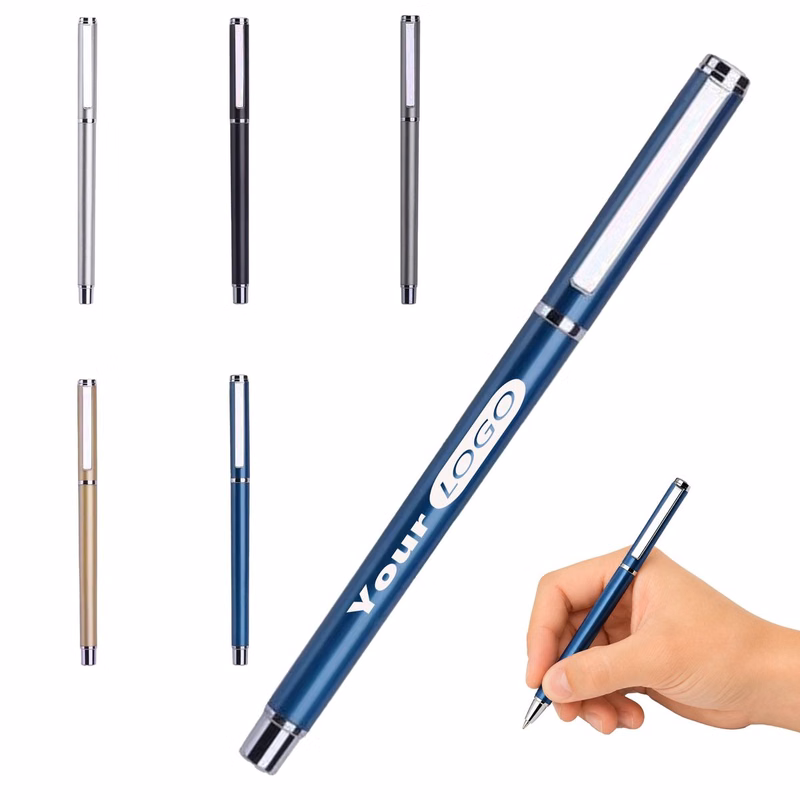 Metal Gel Ink Pen With Clip