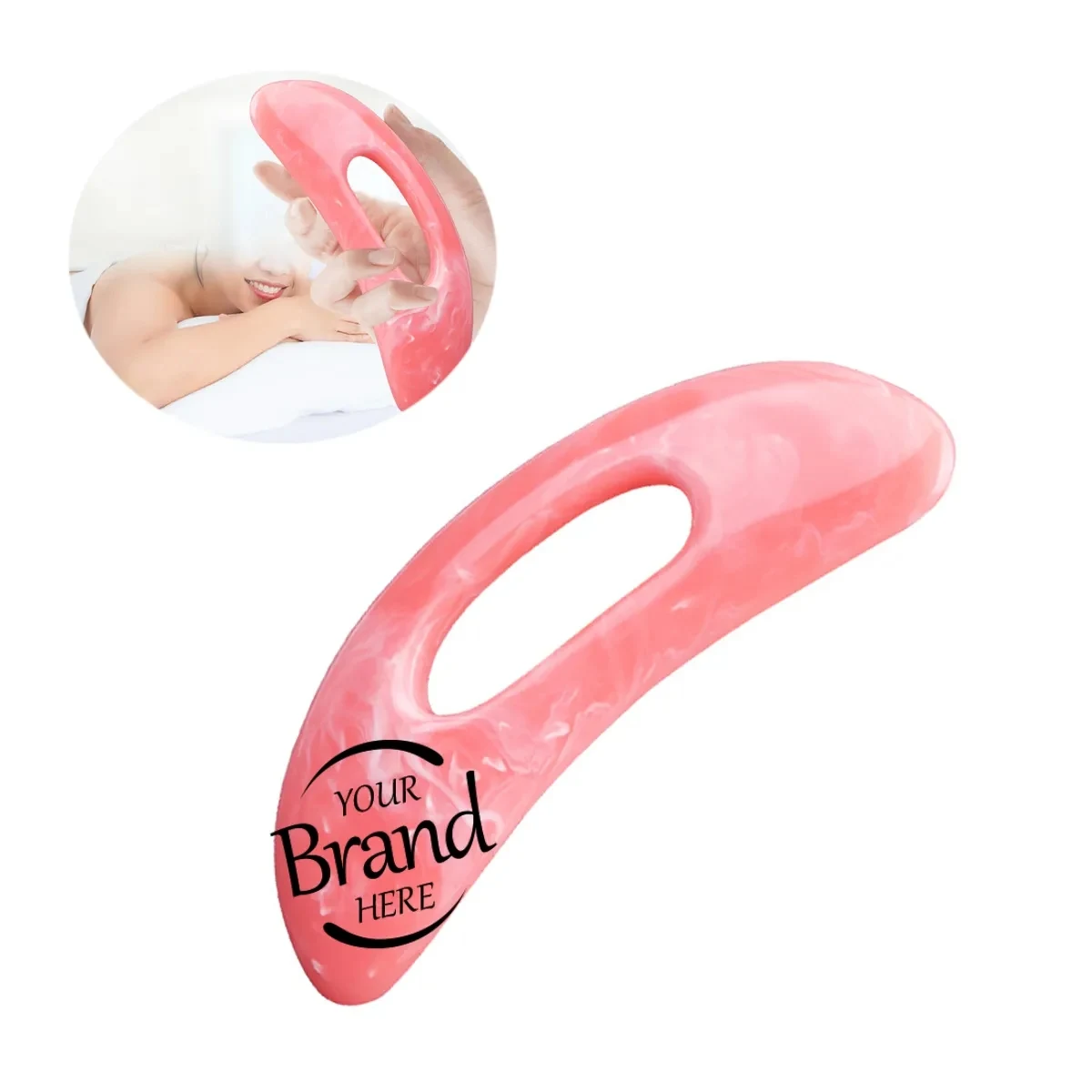 Pink Resin Skin Massager 1