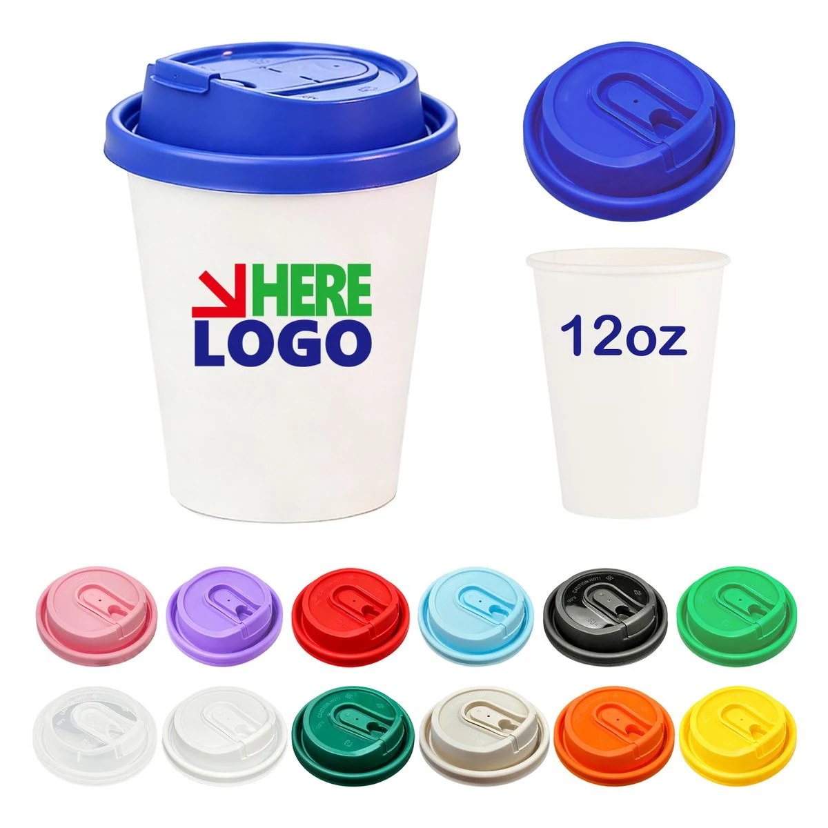 12oz Paper Cup with Lid 1