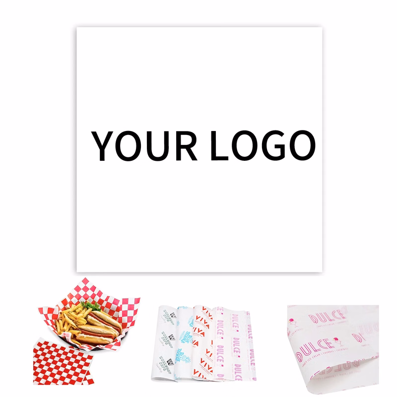 Greaseproof Wrapping Paper 12x12 Inch Food Grade Design