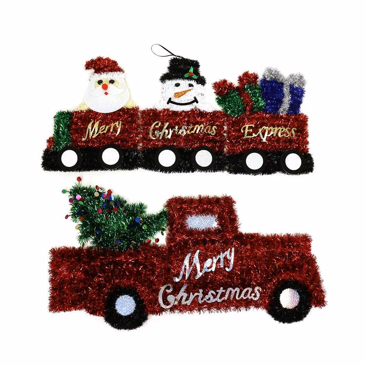 Christmas Tinsel Hanging Decorations - Assorted Styles 25"