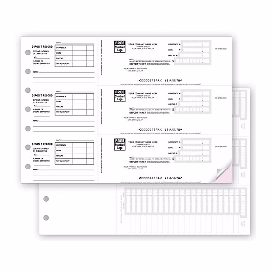 Deposit Tickets, 3-On-A-Page
