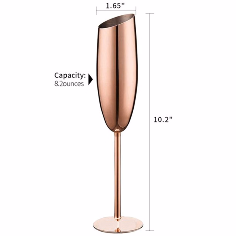 Stainless Steel Champagne Flutes