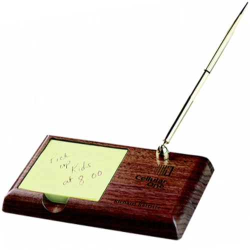 Wood Memo Pen Stand 1