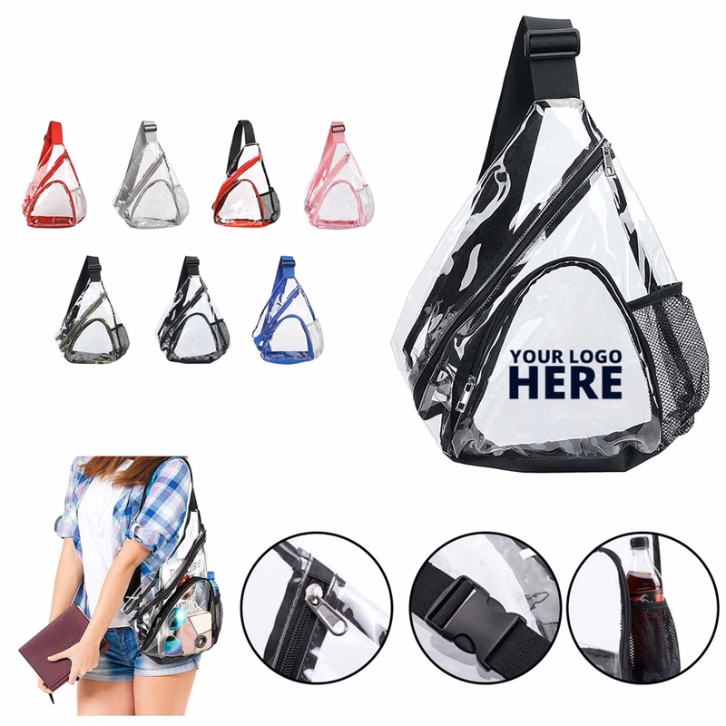 Clear PVC Sling Bag Stadium Approved